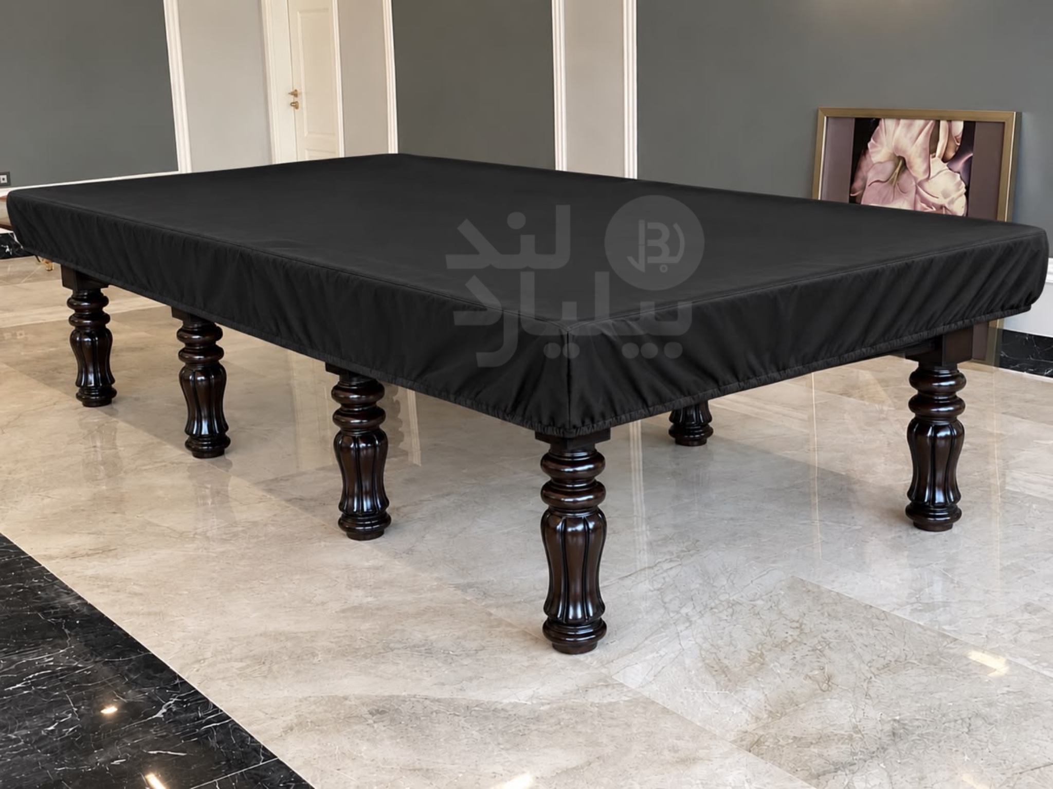 کاور میز اسنوکر ۱۲ فوت مدل تاپ کاور کش دار رنگ مشکی