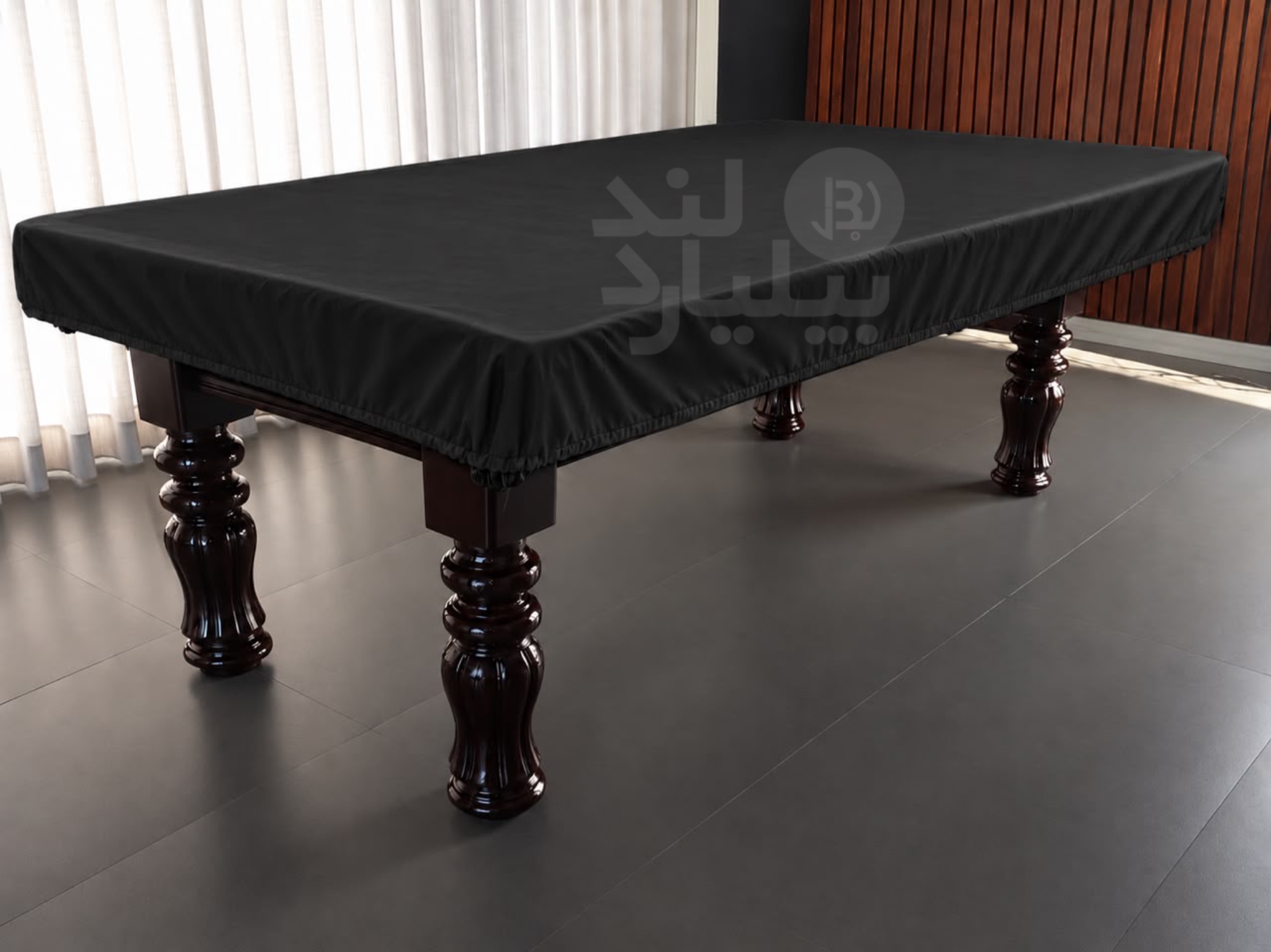 کاور میز بیلیارد ۸ فوت مدل تاپ کاور کش دار رنگ مشکی